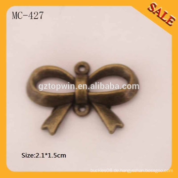 MC427 Antique Brass benutzerdefinierte Designer Metall Logo Etiketten und Tags für Handtaschen